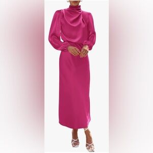 Women’s Satin formal wedding cocktail party dress